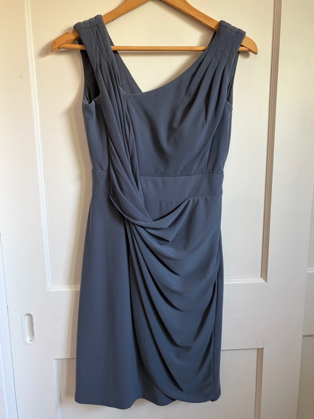 Jessica Simpson Blue/Grey Draped Midi Dress - 2
